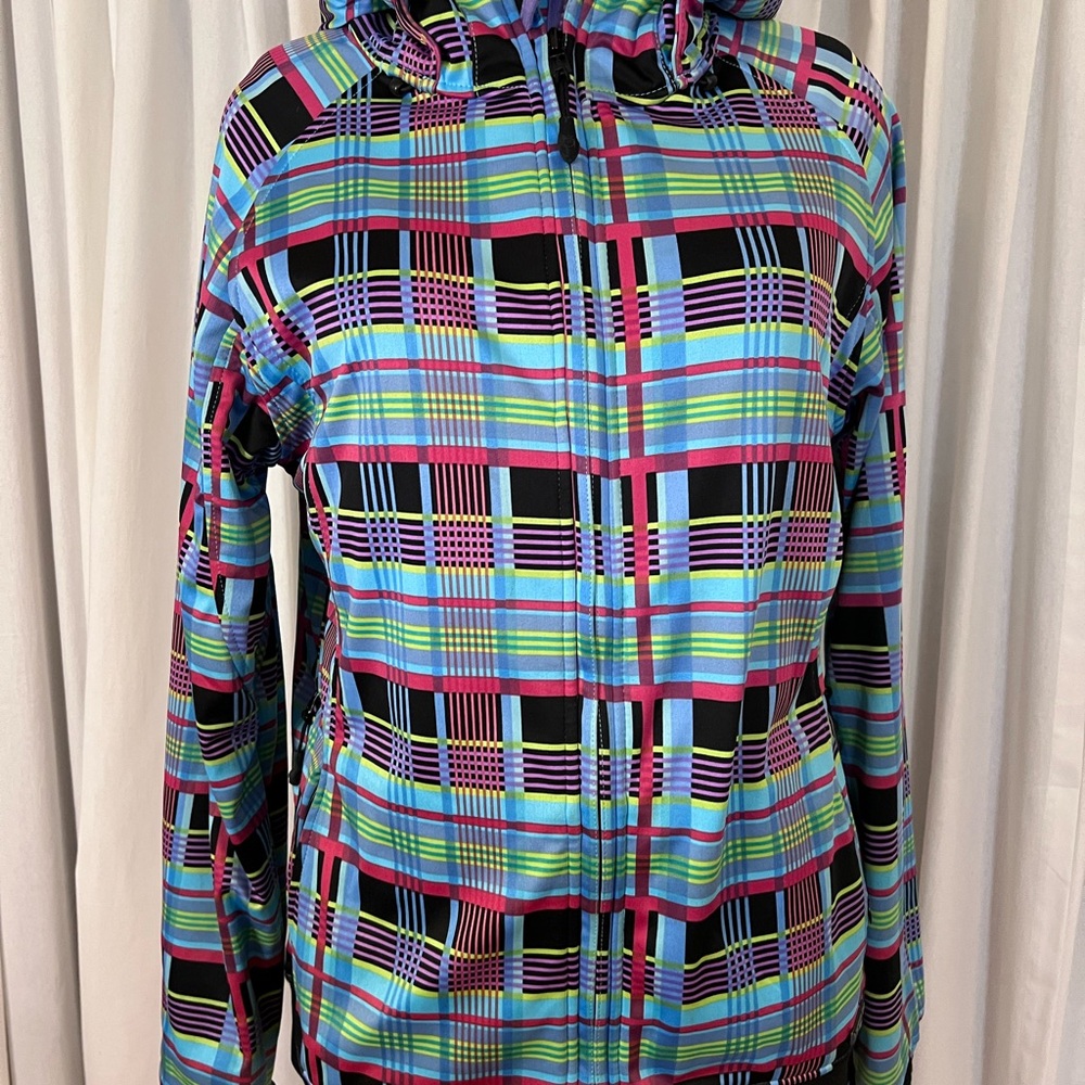 Aperture Colorful Plaid Women's Snowboard Jacket
